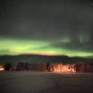 Alt Barbecue sotto l'aurora boreale a Rovaniemi